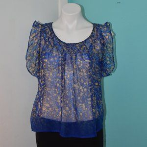 Jessica Simpson Women's Blouse Chiffon gathered